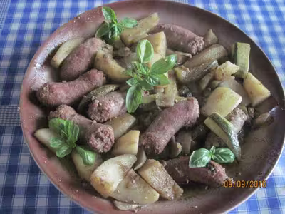 Saucisse roulée aux légumes et massalé