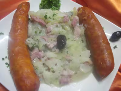 Saucisses diots de Savoie au fenouil et lardons