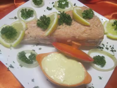 Saumon rose à la mayonnaise