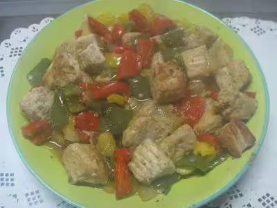 Sauté de porc aux poivrons