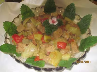 Sauté de porc aux légumes