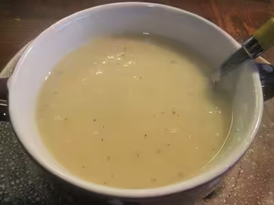Soupe au pâtisson en cocotte minute