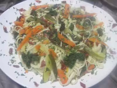 Spaghettis aux légumes
