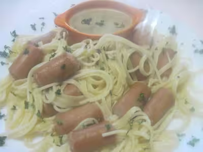 Spaghettis aux snacks