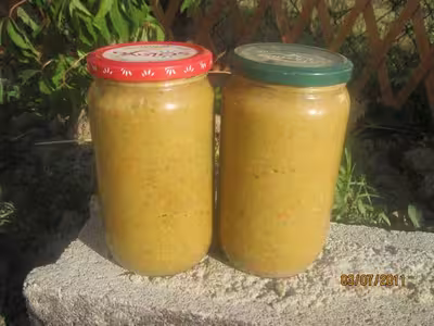 Stérilisation de soupe de légumes