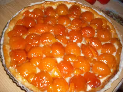 Tarte aux abricots et poudre d'amandes
