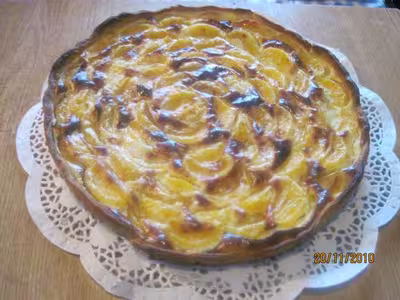 Tarte aux clémentines,crème fraiche vanillée
