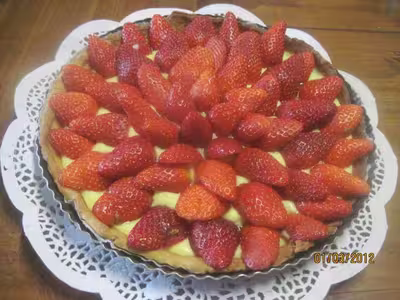 Tarte aux fraises à la crème pâtissière