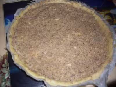 Tarte aux fraises à la crème noisettes