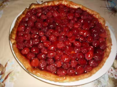 Tarte aux framboises par Tatie21