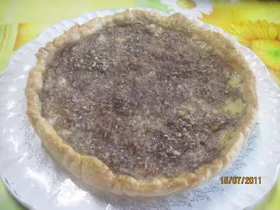 Tarte aux poires et noix de pécan