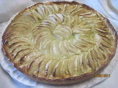 Tarte aux pommes à la frangipane