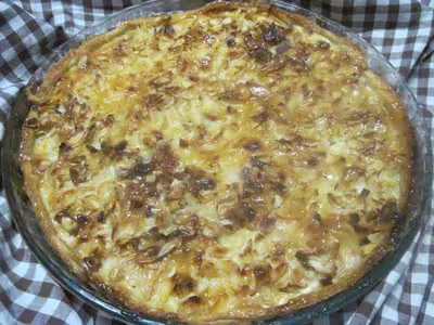 Tarte aux pommes et amandes effilées