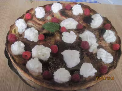 Tarte aux pommes et noisettes