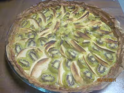Tarte aux pommes et kiwis