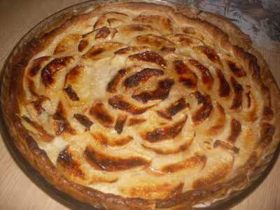 Tarte aux pommes et poudre d'amandes