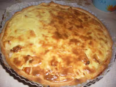 Tarte aux pommes, poires à la crème