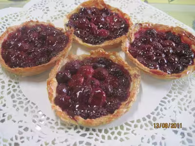 Tartelettes aux framboises fraîches