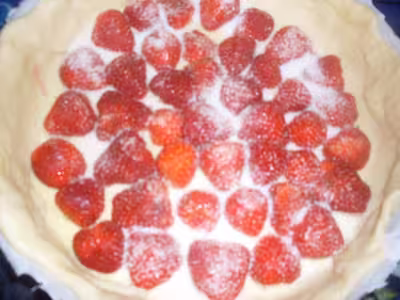 Tourte aux fraises