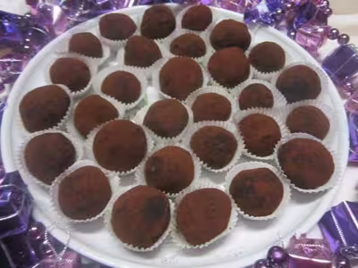 Truffes au chocolat sans œufs