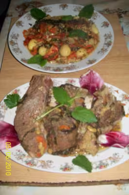 Viande de pot-au-feu aux légumes