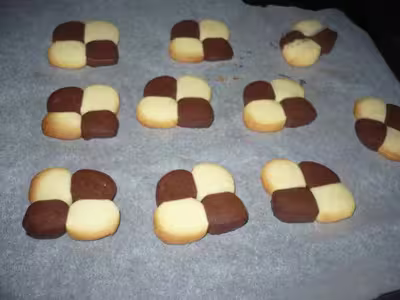 Biscuits damiers sans oeufs