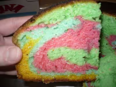 Gâteau au yaourt multicolore