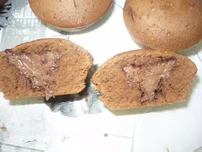Muffins coeur nutella