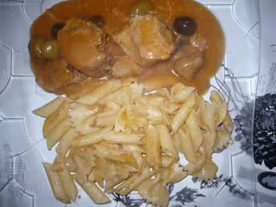 Sauté de porc aux olives