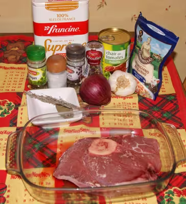 Osso bucco au parmesan et tomates