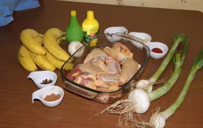 Poulet créole aux bananes et au citron vert