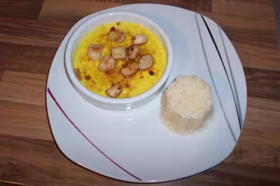 Crème brulée au safran et noix de St-Jacques par Dylanne3