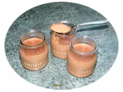 Thermomix: Crèmes chocolat façon danette (sans oeuf)