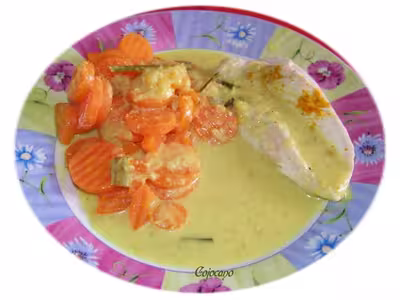 Thermomix: Poulet aux carottes, coco et curry