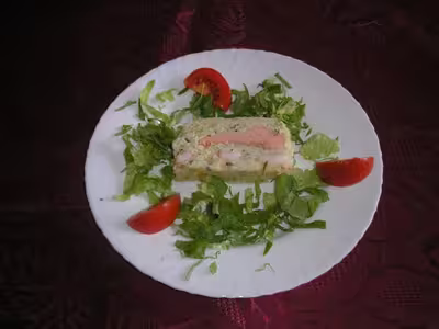 Terrine de poissons aux crevettes et herbes fraîches