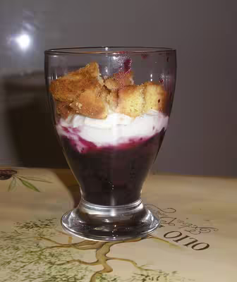 Verrine aux myrtilles par La p'tite jeanne