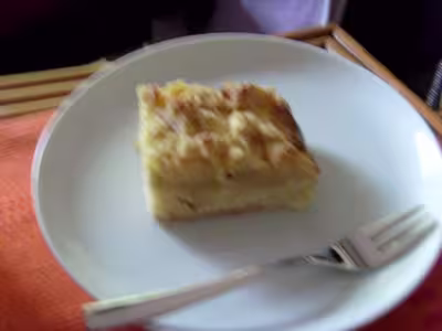 Gâteau à la rhubarbe et gâteau aux pommes