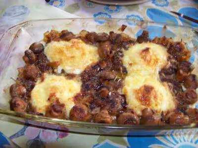 Steak haché et son oeuf à cheval gratiné