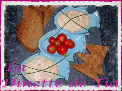 Petites tartines aux rillettes de thon