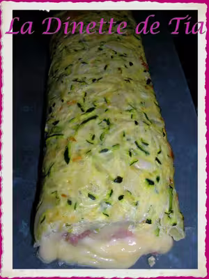 Roulé aux courgettes St Nectaire et jambon cru