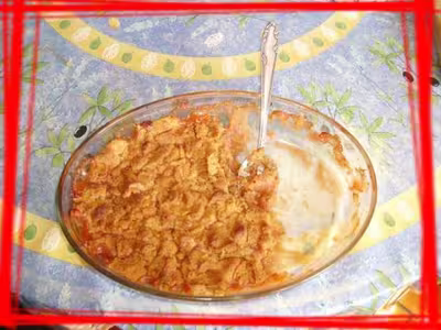 Crumble compote pommes, poires