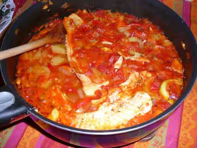 Filet de loup ratatouille
