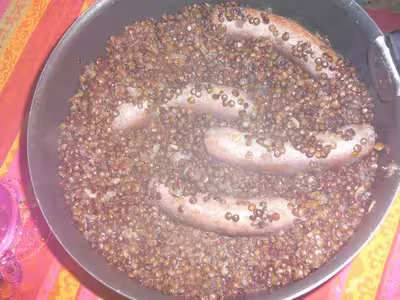Lentilles aux saucisses de Toulouse par mananoke