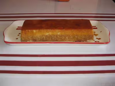 Gâteau caramel, noix de coco