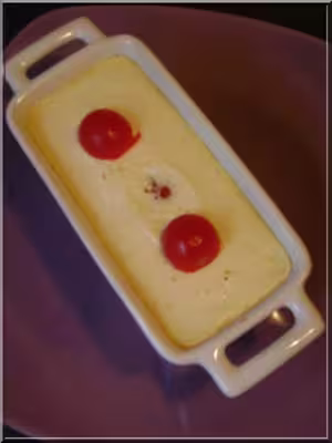Flan aux tomates cerises à la vapeur