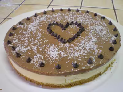 Bavarois vanille et sa ganache au chocolat