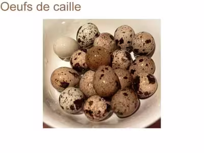 Pickles d'oeufs de caille aux herbes