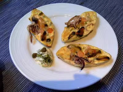 Petits clafoutis marins