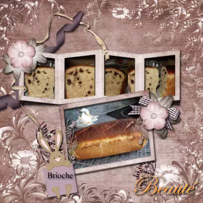Brioche roulée aux pépites de chocolat