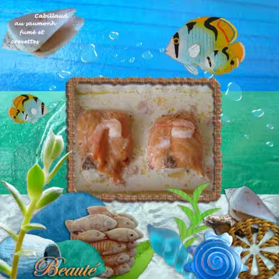 Recette WW : Cabillaud au saumon fumé et crevettes